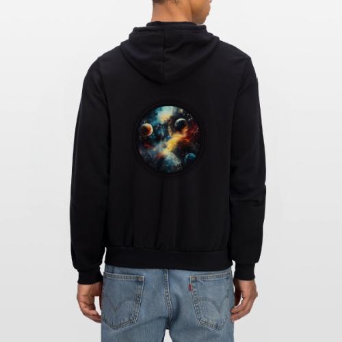 Painted Cosmos of Planets - Unisex Full Zip Hoodie