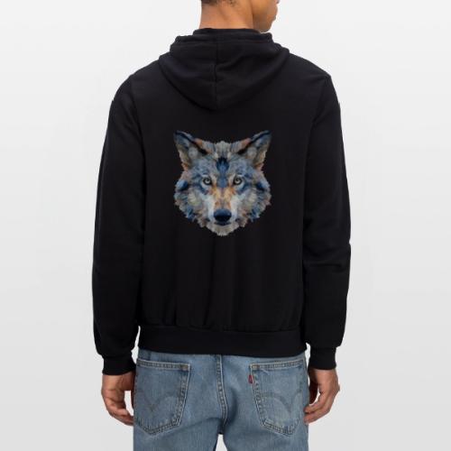 Wolf: Chromatic Wild Gaze - Unisex Full Zip Hoodie