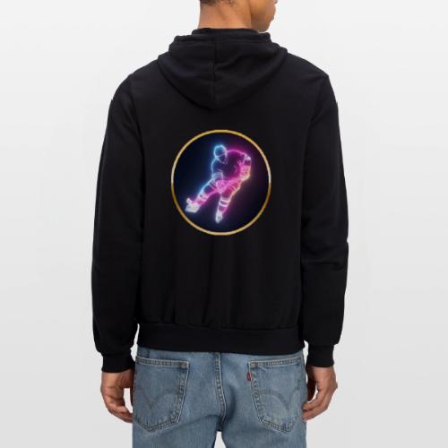 Hockey: Neon Ice Striker - Unisex Full Zip Hoodie