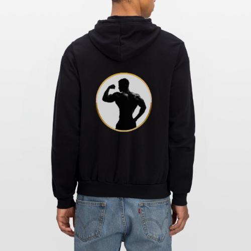 Bodybuilder: Classic Flex Emblem - Unisex Full Zip Hoodie