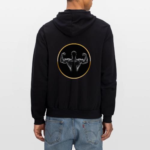 Bodybuilding: Golden Back Power - Unisex Full Zip Hoodie