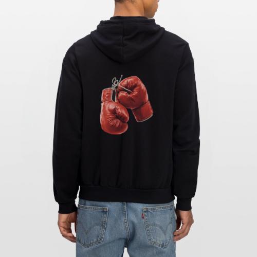 Boxing: Hanging Gloves Icon - Unisex Full Zip Hoodie