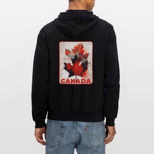Canada Inked Leaf - Unisex Full Zip Hoodie
