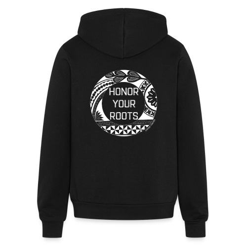Honor Your Roots (White) - Bella + Canvas Unisex Full Zip Hoodie