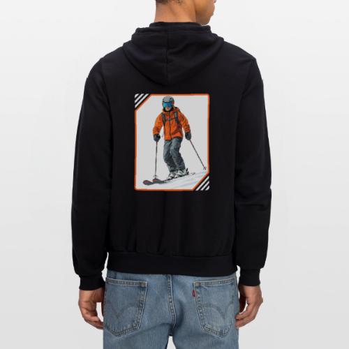 Skiing Thrill Ride - Unisex Full Zip Hoodie