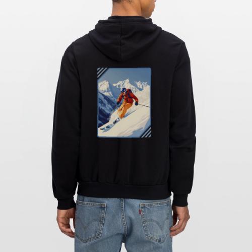 Mountain Skiing Vibes - Unisex Full Zip Hoodie
