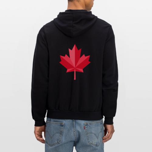 Canadian red maple leaf - Unisex Full Zip Hoodie
