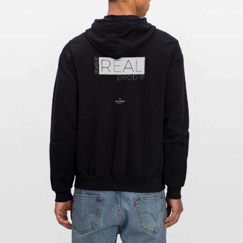Real in white - Unisex Full Zip Hoodie