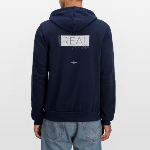 Real in white - Unisex Full Zip Hoodie
