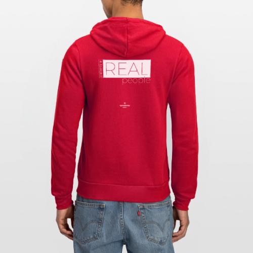 Real in white - Unisex Full Zip Hoodie