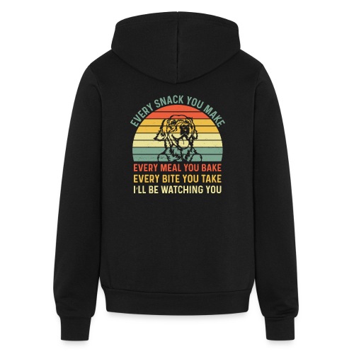 I'll Be Watching You - Back - Bella + Canvas Unisex Full Zip Hoodie