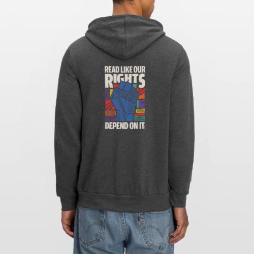 Read Like Our Rights Depend on It - Unisex Full Zip Hoodie