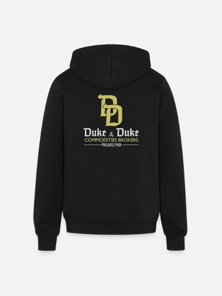 Duke and Duke - Unisex Full Zip Hoodie - black