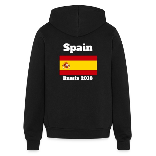 Spain Football Flag T-Shirt 2018 Russia - Bella + Canvas Unisex Full Zip Hoodie