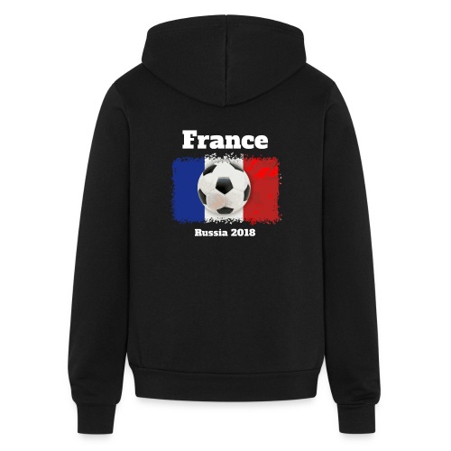 France Football Team Flag France Russia Design. - Bella + Canvas Unisex Full Zip Hoodie