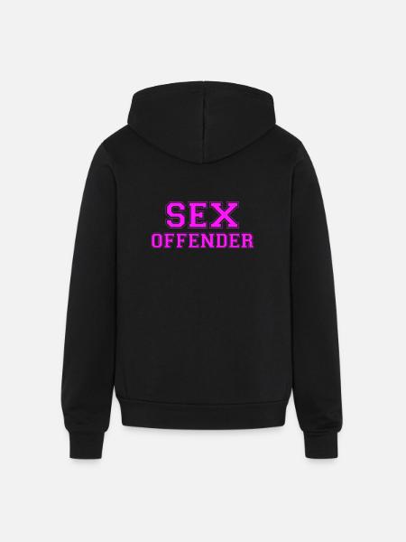Sex Offender - Unisex Full Zip Hoodie - black