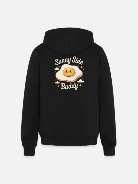 Sunny Side Buddy - Unisex Full Zip Hoodie - black