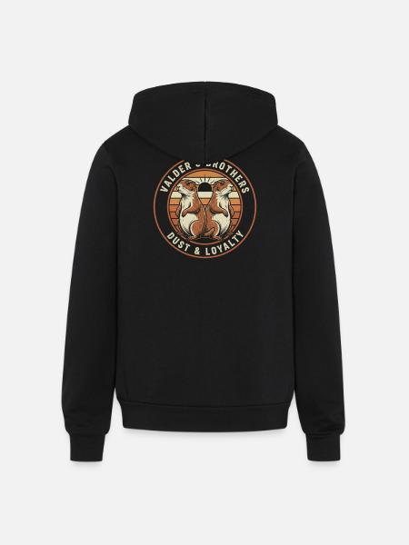 Valder's Brothers: Dust & Loyalty - Unisex Full Zip Hoodie - black