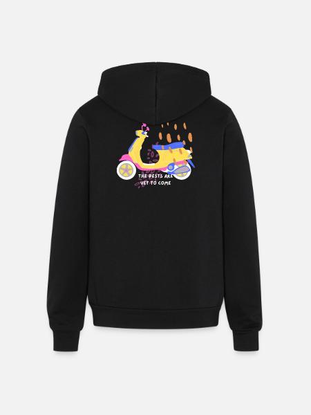The_Bests_Are_Yet_To_Come - Unisex Full Zip Hoodie - black