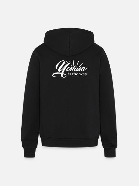 Yeshua Is The Way - Unisex Full Zip Hoodie - black