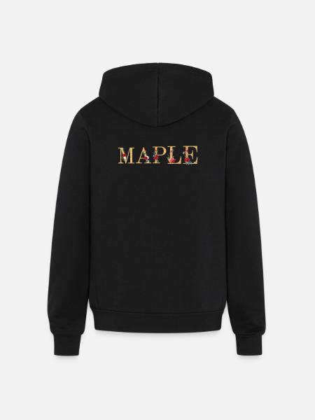 Maple - Unisex Full Zip Hoodie - black