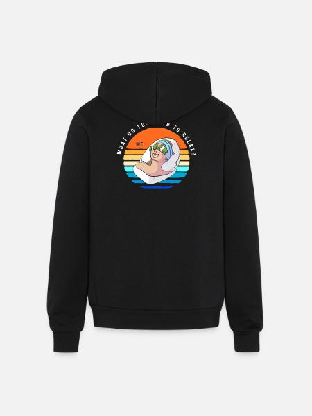 Money Meme Business Wealth - Unisex Full Zip Hoodie - black