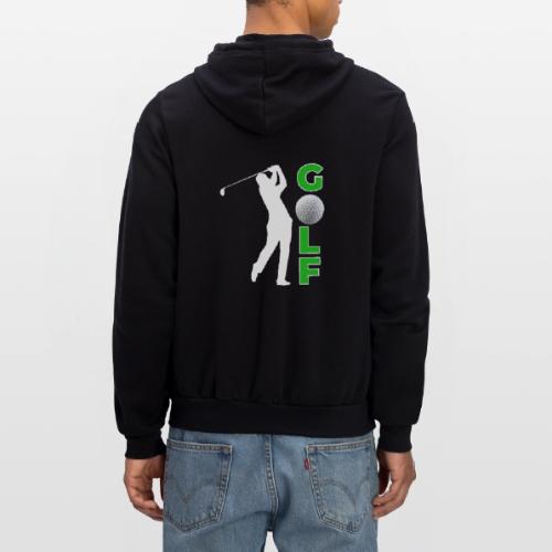 Golf: Classic Golf Motion - Unisex Full Zip Hoodie