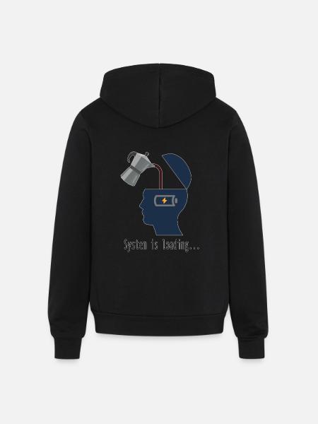 System is loading - Unisex Full Zip Hoodie - black