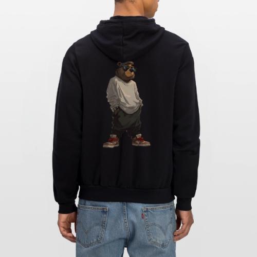 Urban Streetwear Bear Cool Apparel Design - Unisex Full Zip Hoodie