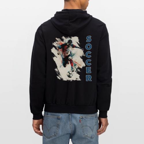 Soccer Power Move - Unisex Full Zip Hoodie