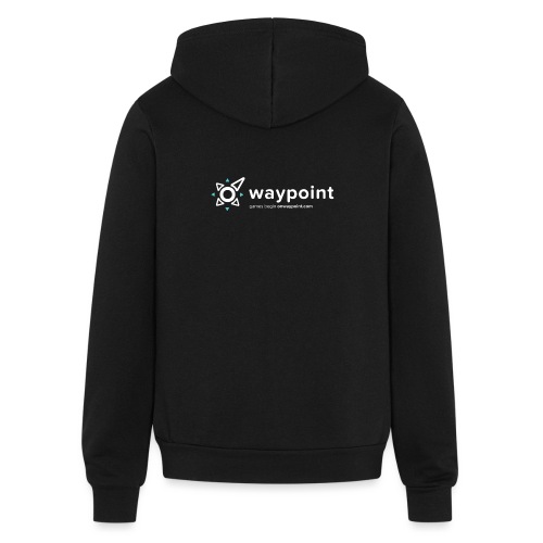 Waypoint Logo (Light Version) - Bella + Canvas Unisex Full Zip Hoodie