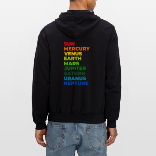 Color the solar system - Unisex Full Zip Hoodie