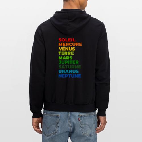 Solar System in Color - Unisex Full Zip Hoodie