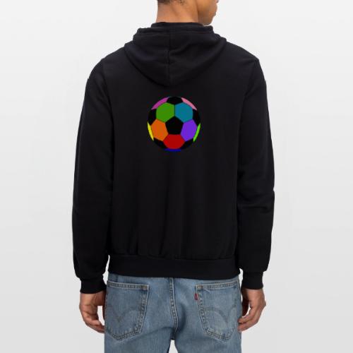 Multi-colored soccer ball - Unisex Full Zip Hoodie
