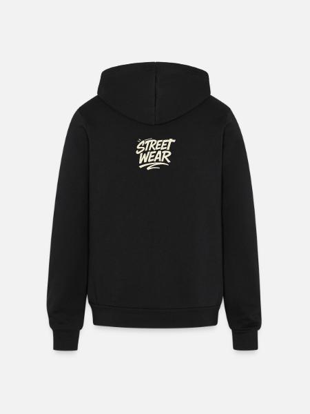 No Unique Design - Unisex Full Zip Hoodie - black