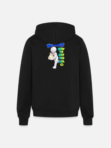 No Idea - Unisex Full Zip Hoodie - black