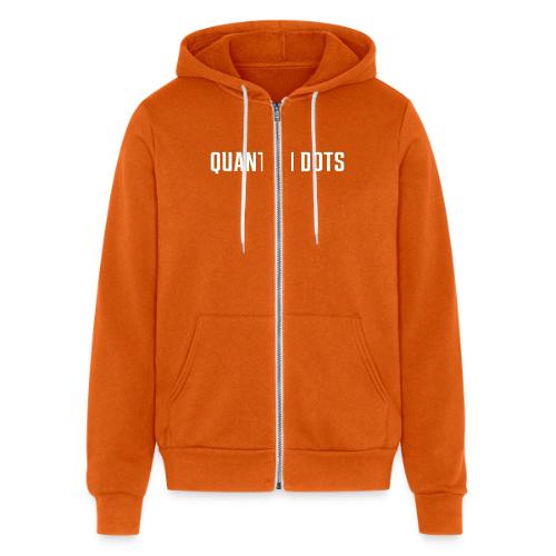 White Quantum Dots (QLED) Collection - Unisex Full Zip Hoodie