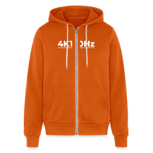 White 4K120Hz Collection - Unisex Full Zip Hoodie