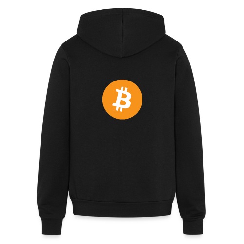 Bitcoin Logo - Bella + Canvas Unisex Full Zip Hoodie