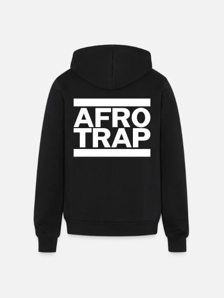 Afro Trap - Unisex Full Zip Hoodie - black
