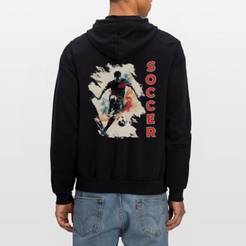 Soccer Blaze - Unisex Full Zip Hoodie