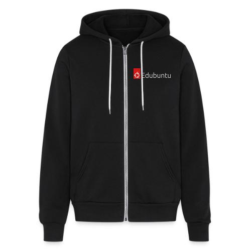 Edubuntu Logo 2023 - White - Unisex Full Zip Hoodie