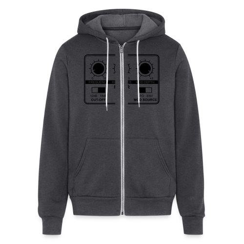 Synth Filter with Knobs - Bella + Canvas Unisex Full Zip Hoodie