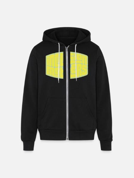 inclusion matters logo quote - Unisex Full Zip Hoodie - black