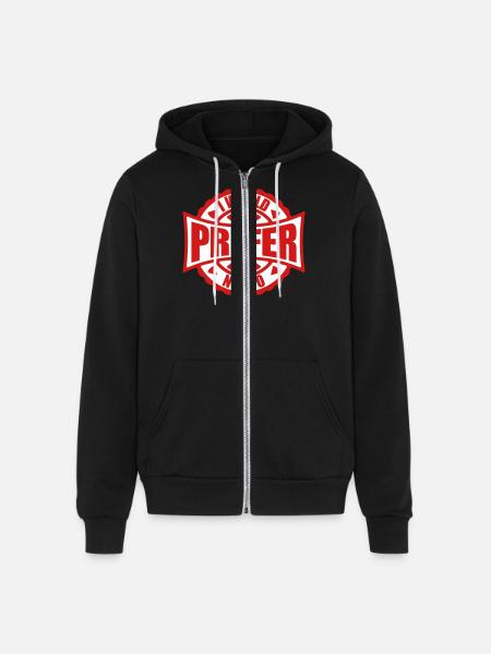 I prefer not to - Unisex Full Zip Hoodie - black