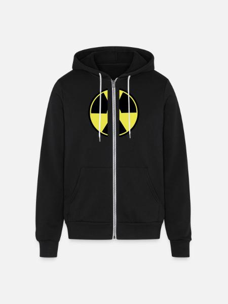 radioactive - Unisex Full Zip Hoodie - black