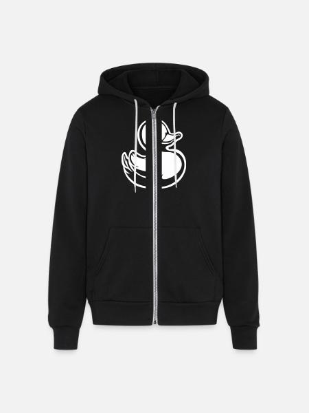 Rubber ducky - Unisex Full Zip Hoodie - black