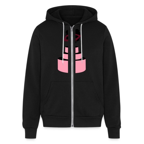 Woman Jumping Out From Cake - Bella + Canvas Unisex Full Zip Hoodie
