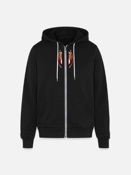 Ten Sports Number - Unisex Full Zip Hoodie - black