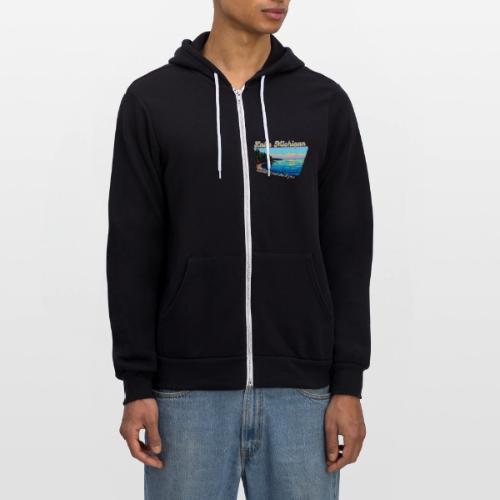 Lake Michigan Unsalted and shark-free - Unisex Full Zip Hoodie
